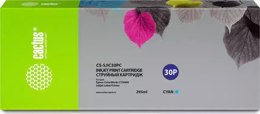 Расходный материал для печати CACTUS CS-SJIC30PC голубой