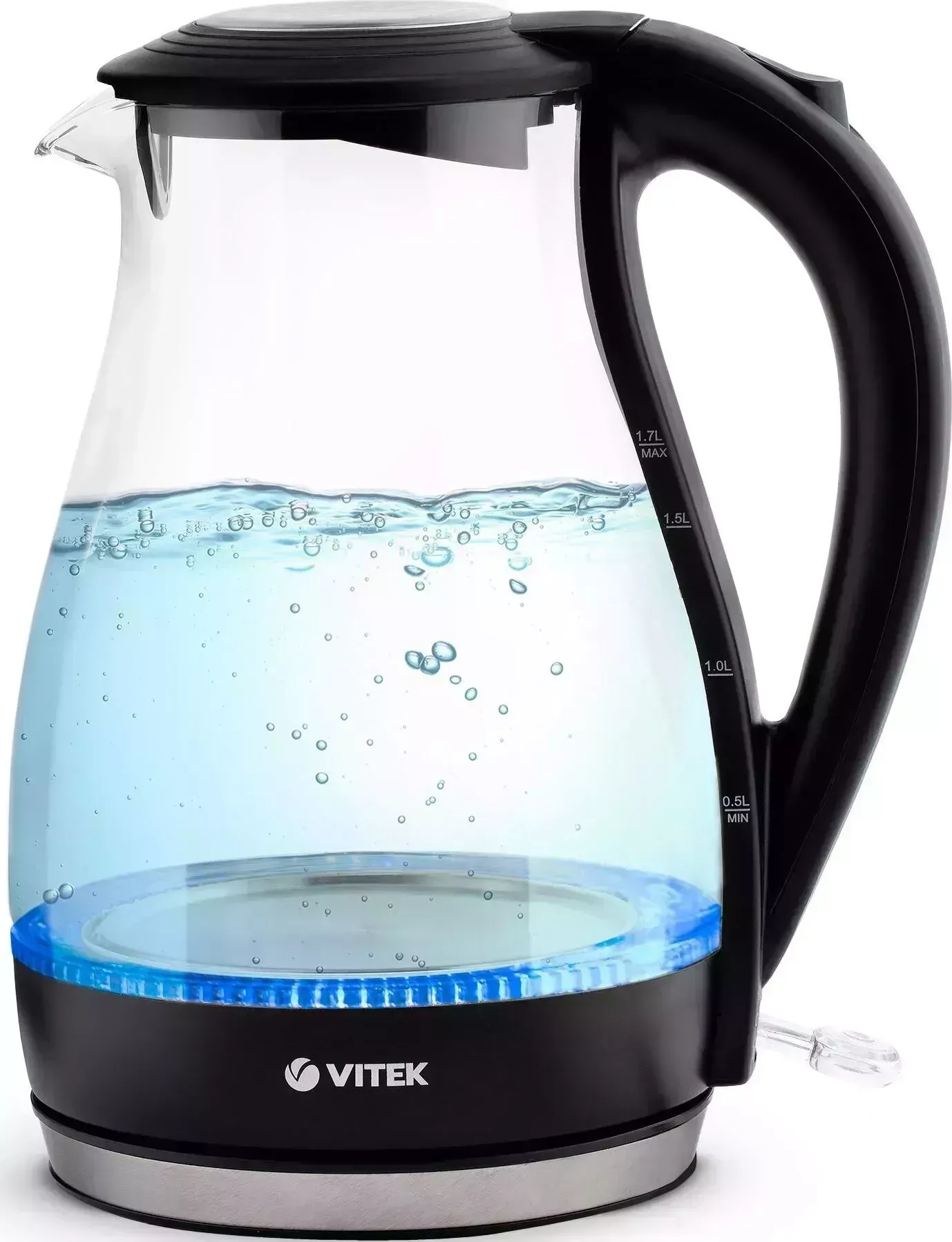 Чайник электрический VITEK VT-1155 черный/стекло