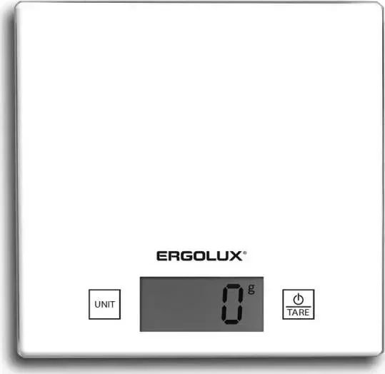 Кухонные весы Ergolux ELX-SK01-С01 белые