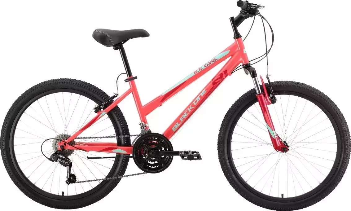 Велосипед Black One Ice Girl 24 (2022) 12,2 оранжевый/красный/голубой