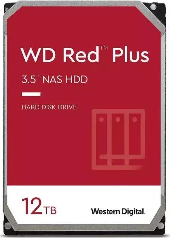 Жесткий диск Western Digital Red Plus 12ТБ/3,5/7200RPM (WD120EFBX)