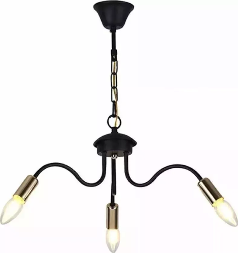 Люстра Hiper Savona H005-3 черный/золотистый