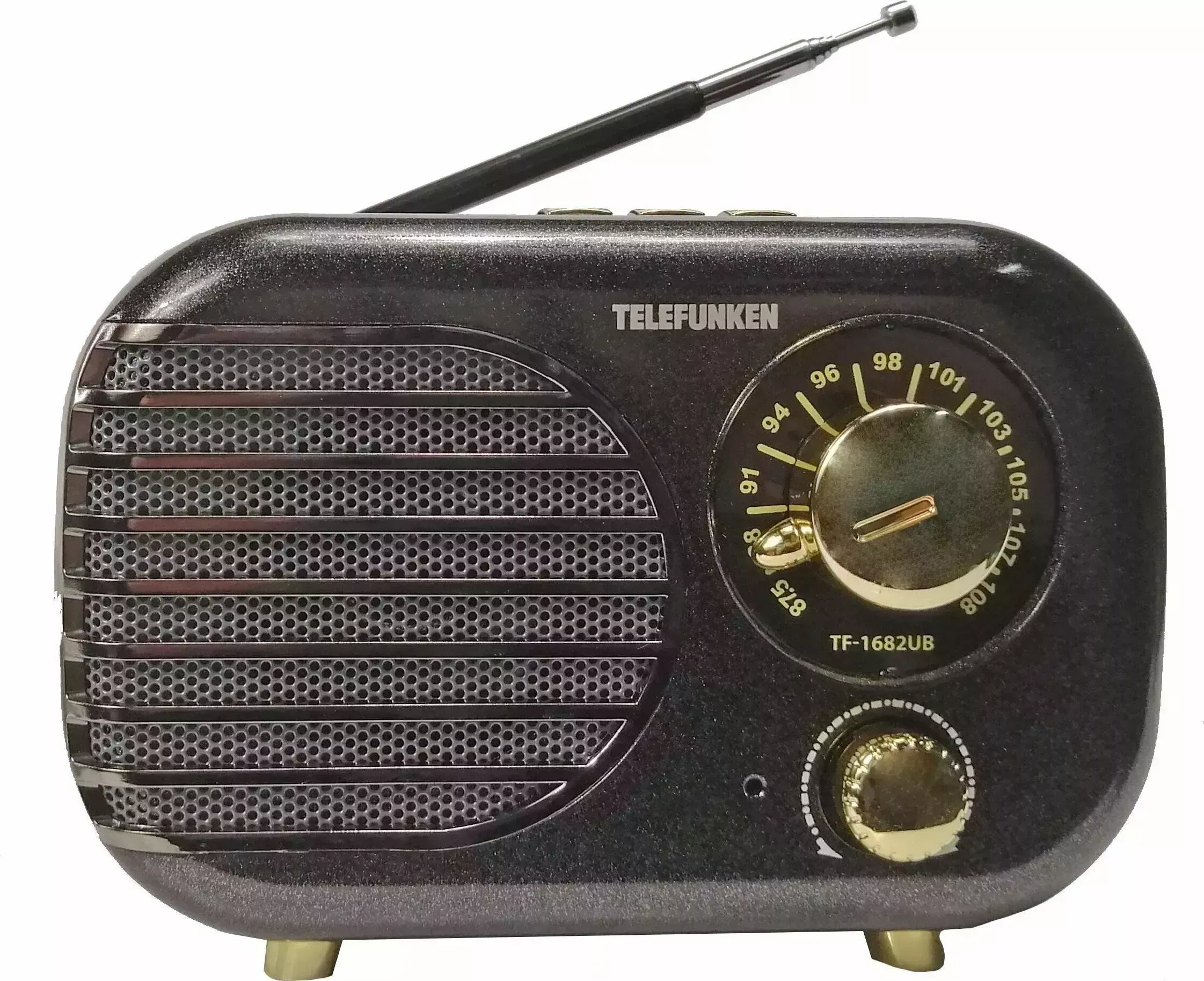 Радиоприёмник TELEFUNKEN TF-1682B черный/золотистый