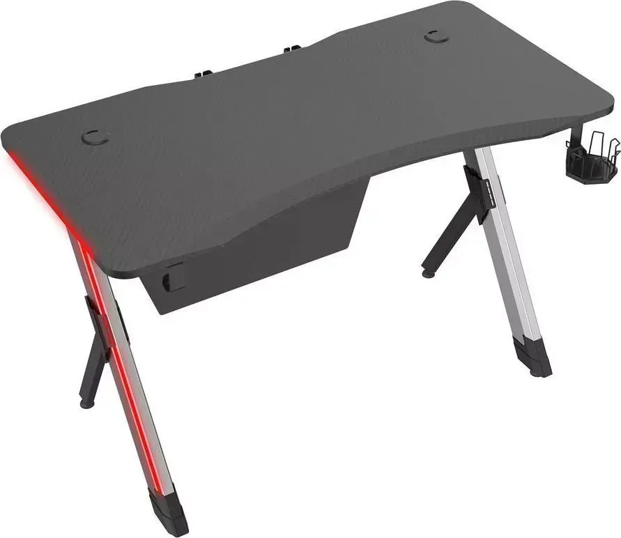 Стол компьютерный CACTUS CS-GTX-AL-CARBON-RED