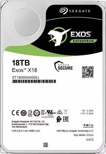Жесткий диск SEAGATE Exos X18 512E 18Tb (ST18000NM000J)