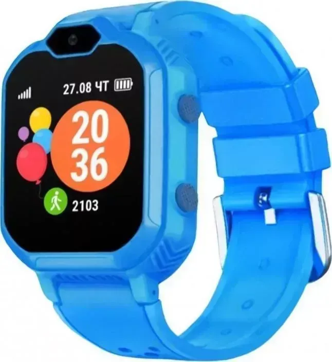 Умные часы    Умные часы Geozon Kids Aqua PLUS голубой (G-W19BLU)
