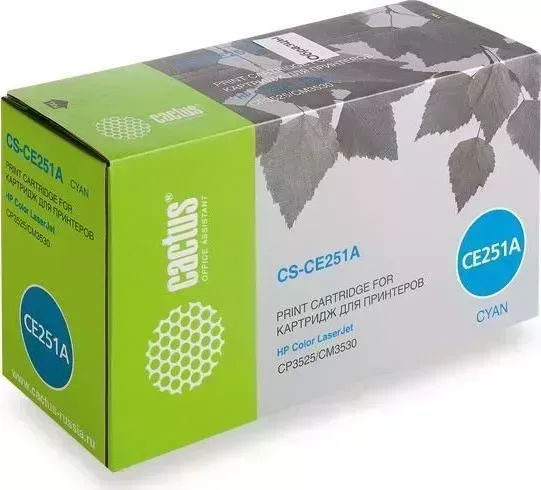 Картридж CACTUS Расходный материал для печати CS-CE251A голубой