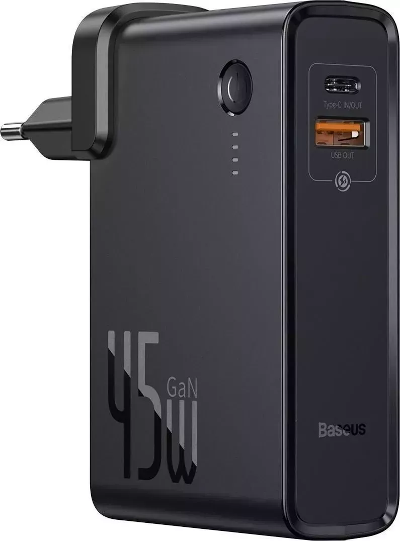 Внешний аккумулятор Baseus GaN 10000mAh 45W Black (PPNLD-C01)