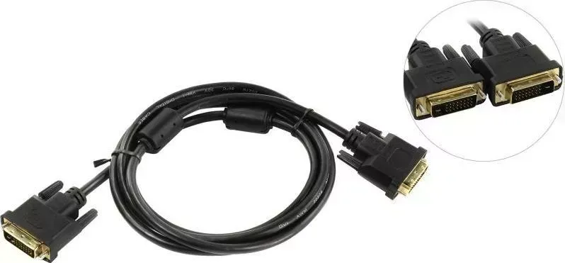Кабель TV-COM DVI-D--DVI-D Dual link 25M/25M, экран, 5м (CG441D-5M)