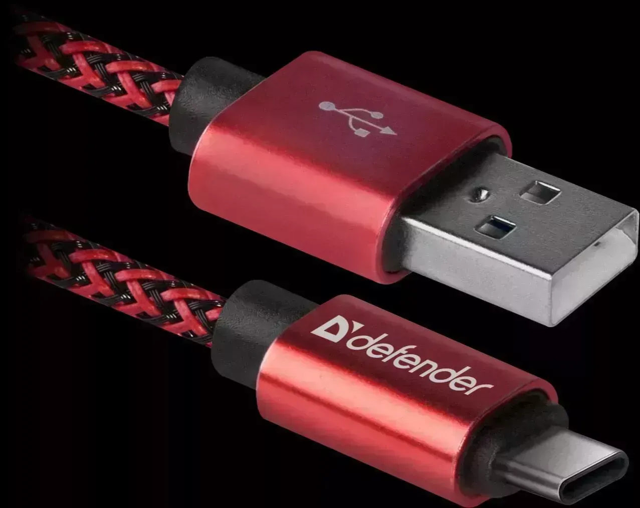 Кабель DEFENDER USB2.0 TO TYPE-C 1м RED USB09-03T (87813)