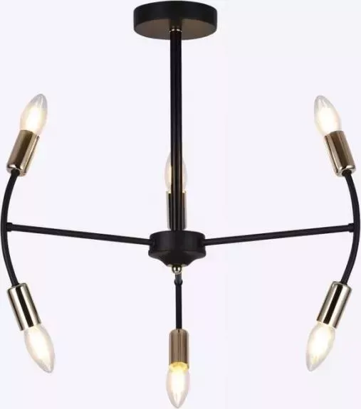 Люстра Hiper H122-6 6E1440Вт BLACK/GOLD