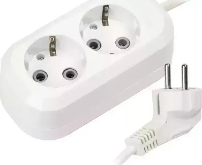Удлинитель Smartbuy SBE-16-2-05-Z 2роз. 5м (16А/3.5кВт, ПВС 3х1.0)
