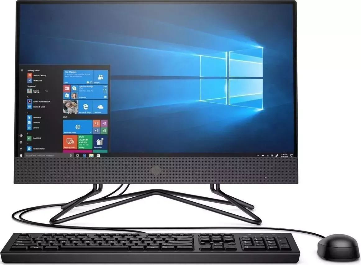 Моноблок HP 205 G4 Win 10 Pro черный (9US06EA)