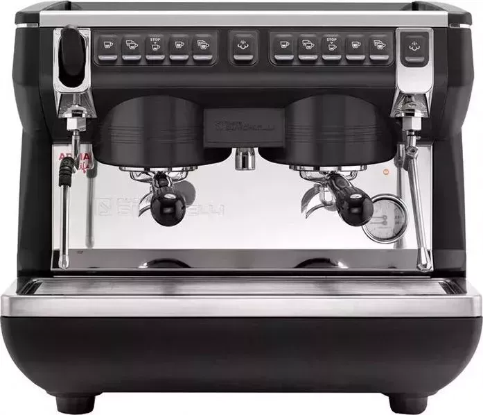 Кофемашина NUOVA SIMONELLI Appia Life Compact 2Gr V 20V, бойлер 7.5л, черная, экономайзер