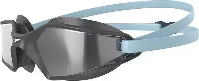 Очки для плавания Speedo Hydropure Mirror, 8-12267D645, зеркальные линзы, серая оправа