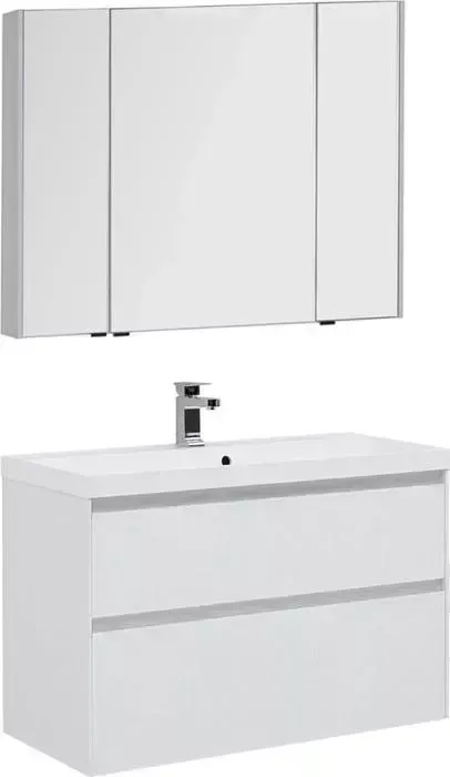 Мебель для ванной AQUANET Гласс 100 белая