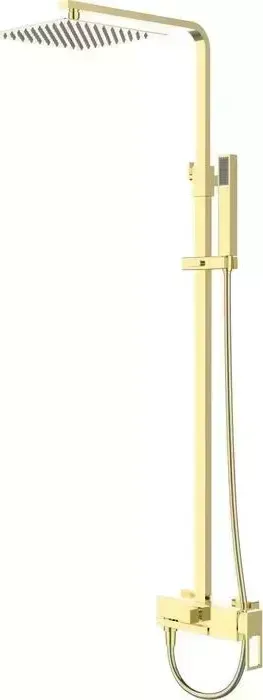 Душевая система BELBANGO Luce со смесителем и изливом, золото (LUC-VSCM-ORO)