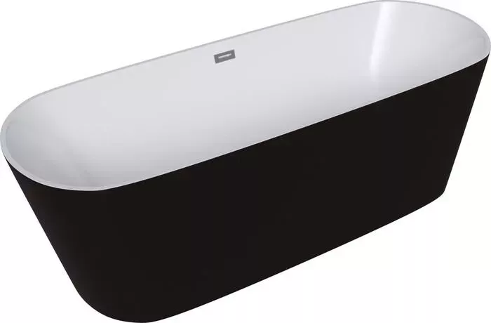Акриловая ванна GROSSMAN 170х70 отдельностоящая, черная (GR-2601B)