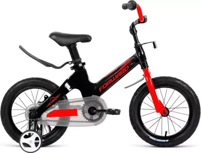 Велосипед FORWARD COSMO 12 черный\красный 1BKW1K7A1007