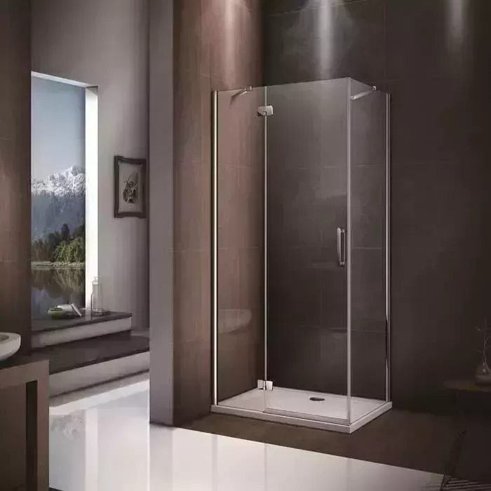 Душевой уголок Good Door Saturn WTW+SP 110x80 правый, прозрачный, хром