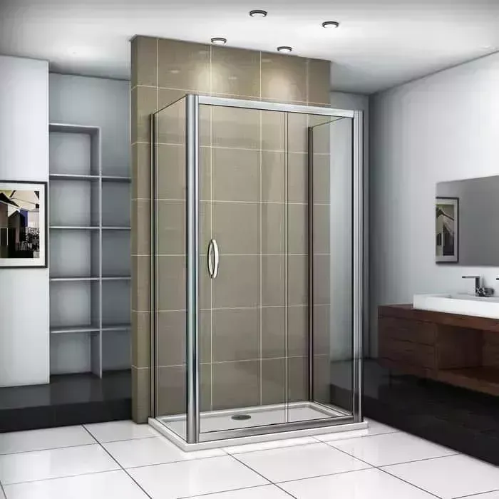Душевой уголок Good Door Infinity WTW+SP 110х70 матовый Grape, хром