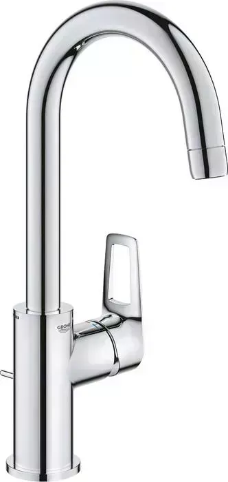 Смеситель для раковины Grohe BauLoop с донным клапаном, хром (23763001)
