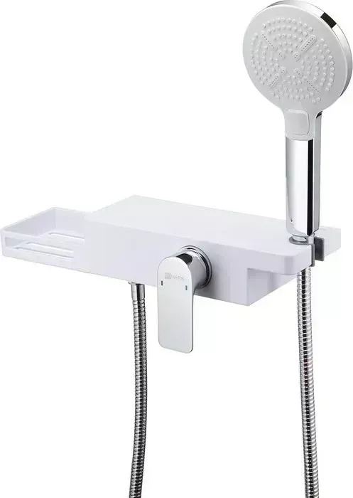 Смеситель для душа LEMARK Unibox хром/белый (LM6903CW)