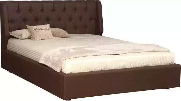 Кровать Олимп Дионис 1400 жаккард шоколад