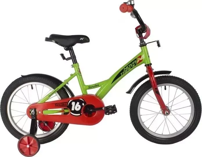 Велосипед NOVATRACK 16" STRIKE зеленый