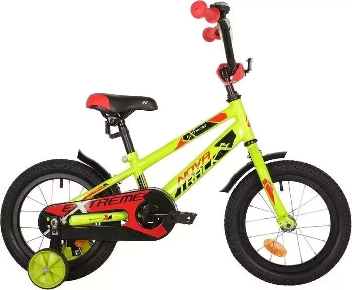 Велосипед NOVATRACK 14" EXTREME зеленый