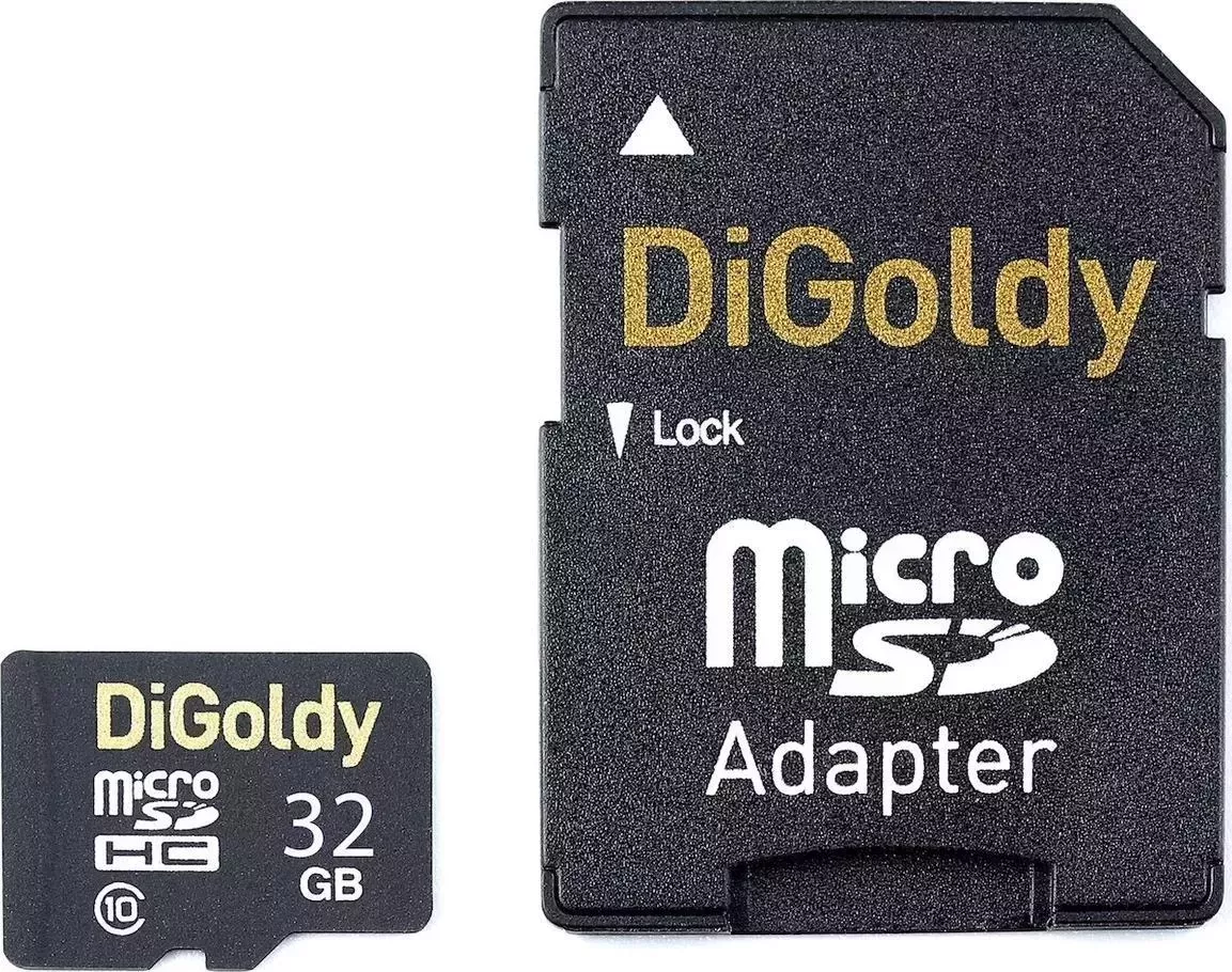 Карта памяти DIGOLDY microSDHC 32GB Class10 (+ адаптер SD)