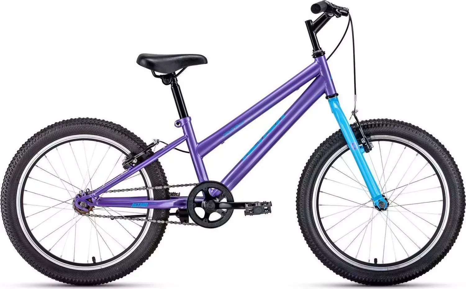 Велосипед Altair MTB HT 20 LOW (2022) 10.5 фиолетовый/голубой