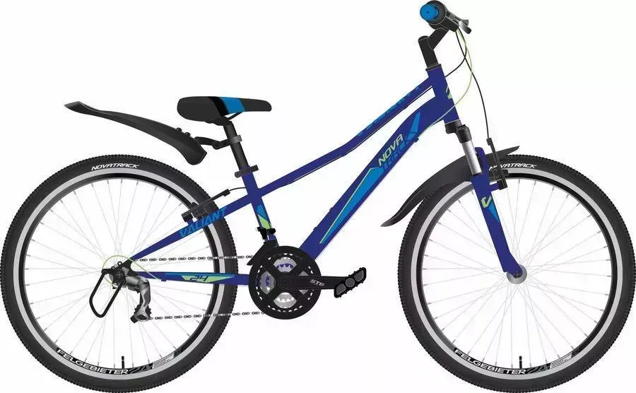 Велосипед NOVATRACK для подростков 24SH18V.VALIANT.12BL22 синий