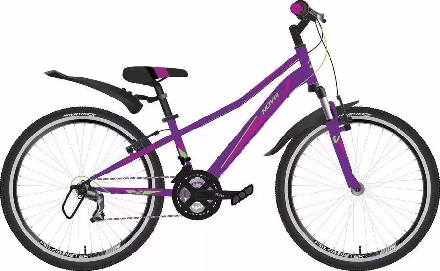 Велосипед NOVATRACK для подростков 24SH18V.VALIANT.12VL22 фиолетовый