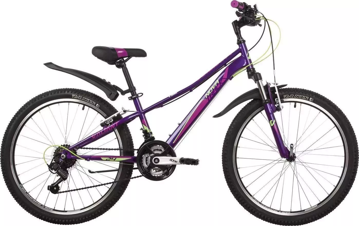 Велосипед NOVATRACK для подростков 24SH18V.VALIANT.10VL22 фиолетовый