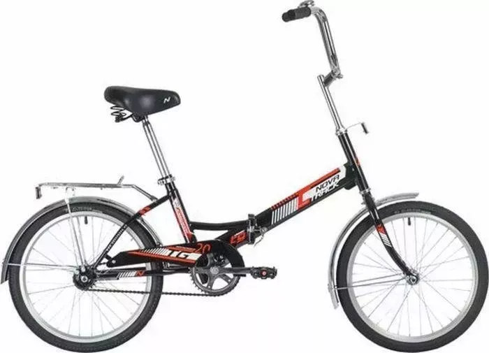Велосипед NOVATRACK для подростков TG30 складной, черный (20FTG301.BK20)