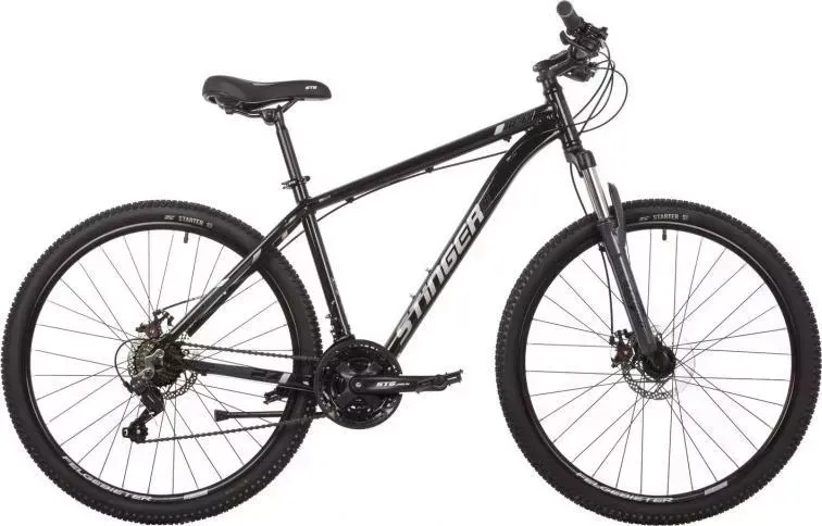 Велосипед STINGER 27AHD.ELEMSTD.18BK2 черный взрослый
