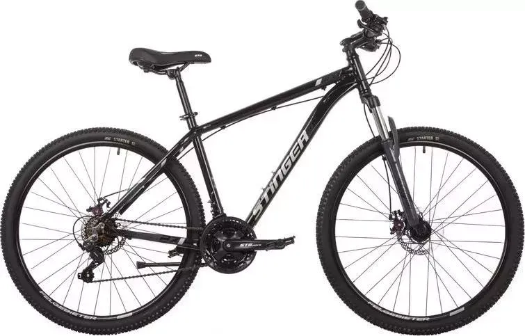 Велосипед STINGER 26AHD.ELEMSTD.18BK2 черный 26" ELEMENT STD 18"