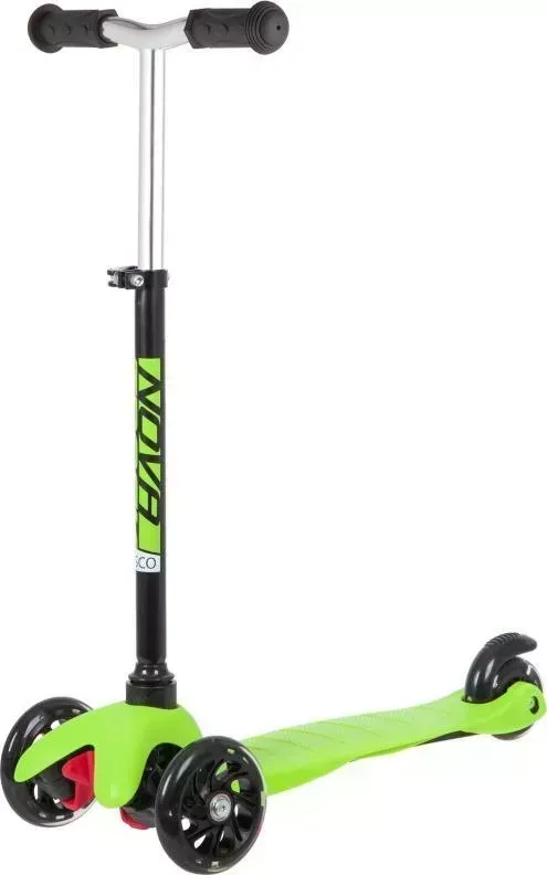 Самокат NOVATRACK 120H.DISCOKIDS.BGN20 зеленый Трехколесный самокат Disco-kids Basic