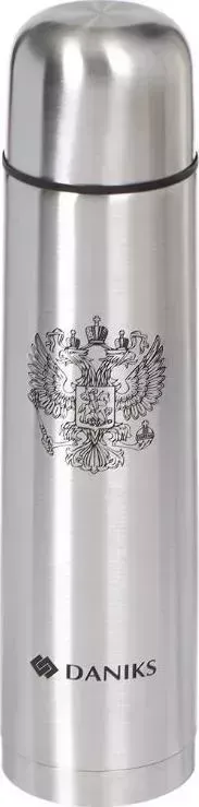 Термос Daniks SL-100Z серебристый