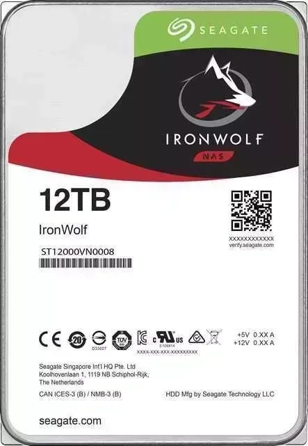 Жесткий диск SEAGATE Original SATA-III 12Tb/7200rpm/256Mb/3.5 (ST12000VN0008)