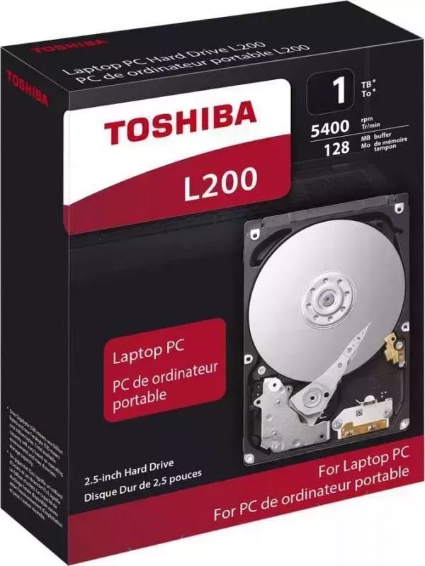 Жесткий диск TOSHIBA L200 Slim 1Tb (HDWL110EZSTA)
