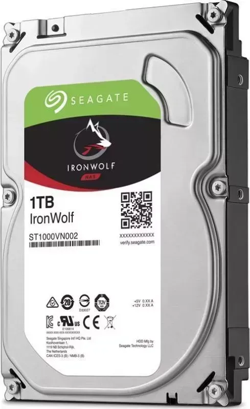 Жесткий диск SEAGATE Ironwolf ST1000VN002 SATA-III/1Tb/5900rpm/64Mb/3.5