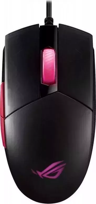Мышь компьютерная ASUS Strix Impact II Electro Punk черный/розовый (90mp01u0-bmua00)