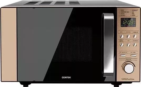 Микроволновая печь CENTEK CT-1574 чёрный/золотой