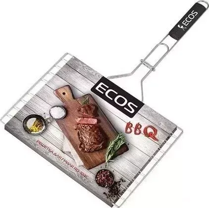 Аксессуар для грилей ECOS RD-104C Решетка барбекю 35х25х1,5см хром