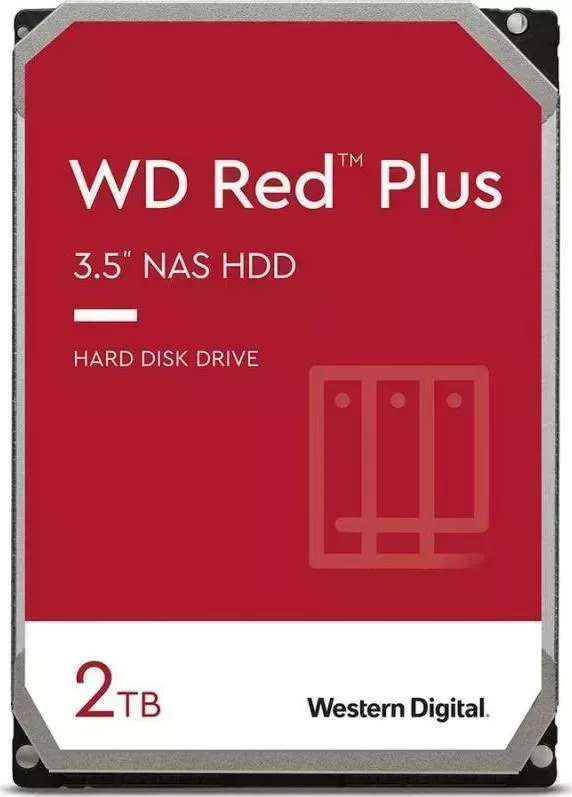 Жесткий диск Western Digital Red Plus 2ТБ/SATA III/3.5 (WD20EFZX)
