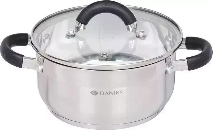 Кастрюля Daniks QS-1-18 2,2л