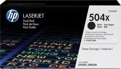 Расходный материал для печати HP CE250XD (504X) черный
