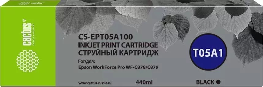 Картридж CACTUS Расходный материал для печати CS-EPT05A100 черный